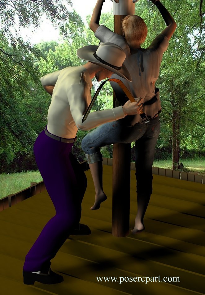 prison farm strapping of woman